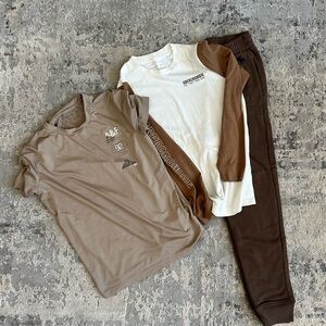 Abercrombie & Fitch Kids Brown and White T-Shirt Set